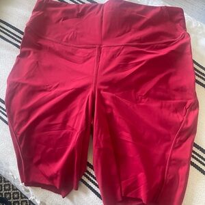 Lululemon Athletica Red Bike Shorts